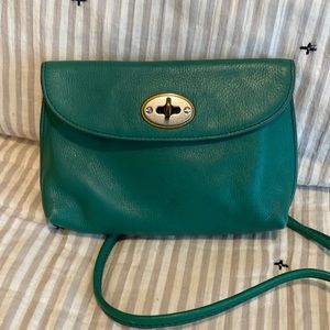 FOSSIL Monica leather crossbody green